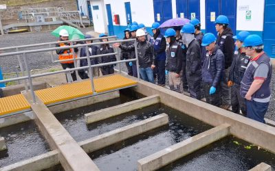 Estudiantes de Instalaciones Sanitarias visitan Planta de Tratamiento de Aguas Servidas