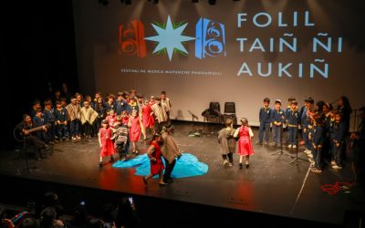 Estudiantes del Colegio Básico People Help People participaron en Festival de Música Mapuche en Panguipulli